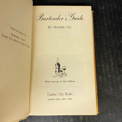 Bartender's Guide - Trader Vic - Reprint Edition - 1948