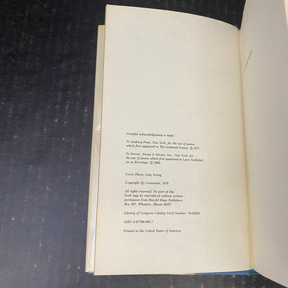 The Weather of the Heart - Madeleine L'Engle - First Thus Edition - 1978