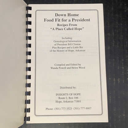 Downhome Food Fit For A President - Wanda Powell and Helen Wood - 1993