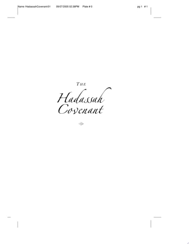 The Hadassah Covenant
