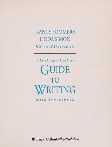 The Harpercollins Guide to Writing: With Sourcebook