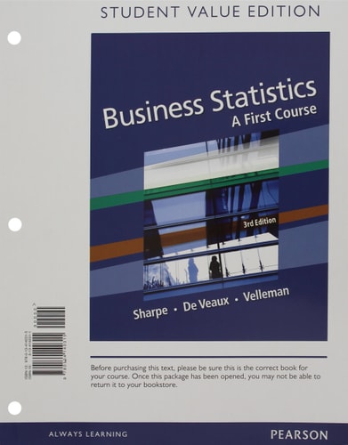 Business Statistics: A First Course