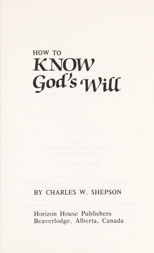 How to Know God's Will