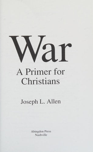 War: A Primer for Christians