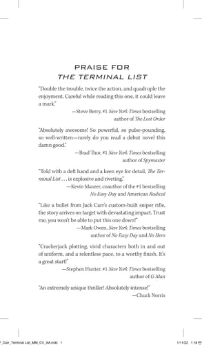 The Terminal List A Thriller