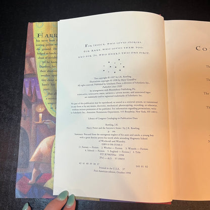 Harry Potter and the Sorcerer's Stone - J.K. Rowling - 37th Print - 1998