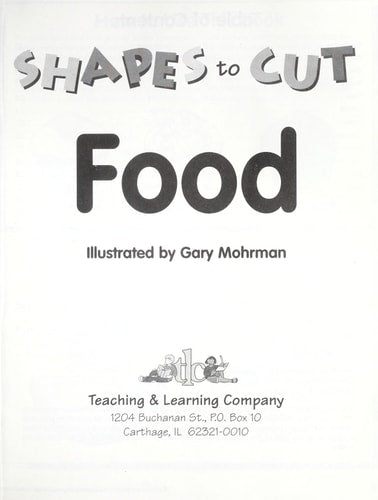 Shapes to Cut, Food