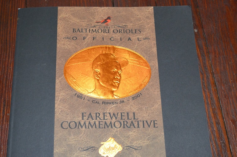 Baltimore Orioles Official Farewell Commemorative Cal Ripken Jr. 2001