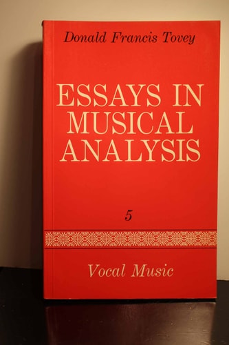 Essays in Musical Analysis, Vol. 5: Vocal Music