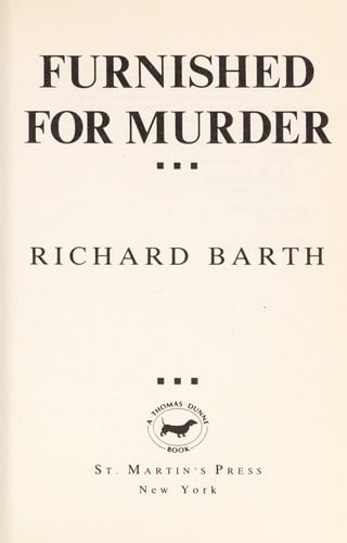 Furnished for Murder