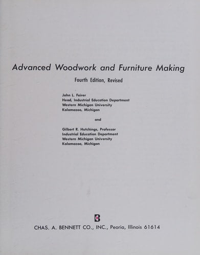 Advanced Woodwork and Furniture Making