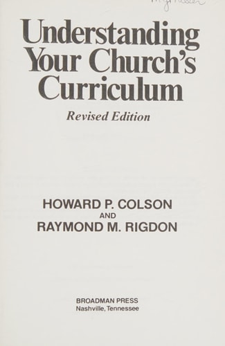 Understanding Your Church's Curriculum
