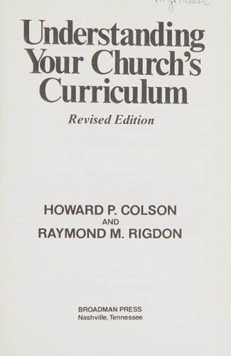 Understanding Your Church's Curriculum