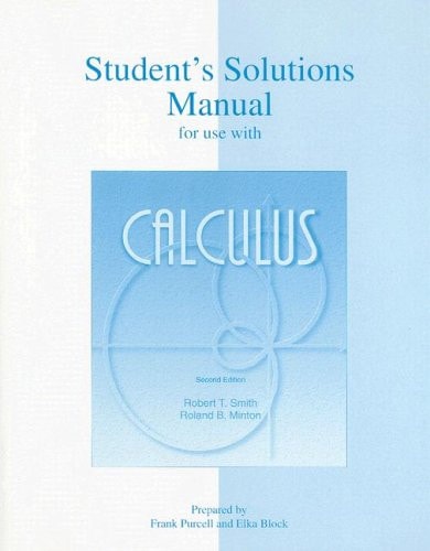 Student's Solutions Manual to accompany Calculus