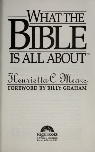What the Bible is All about
