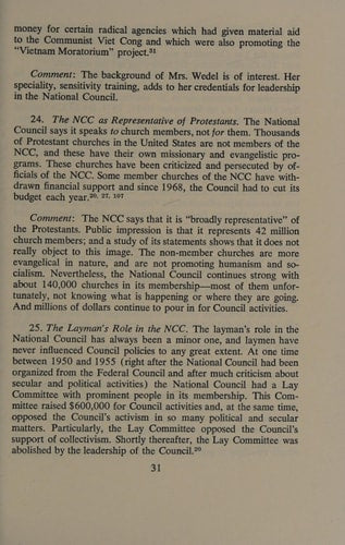 Apathy, apostasy and apostles;: A study of the history and activities of the National Council of Churches of Christ in the U.S.A. with sidelights on its ally, the World Council of Churches,