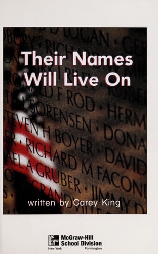 Their Names Will Live On (Leveled Books)