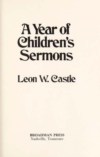 Year of Children's Sermons