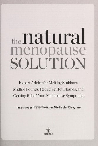 The Natural Menopause Solution