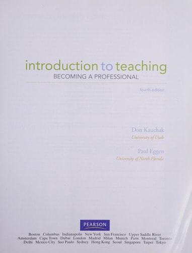 Introduction to Teaching: Becoming a Professional (4th Edition)