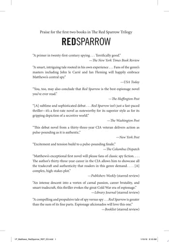 Red Sparrow: A Novel (1) (The Red Sparrow Trilogy)