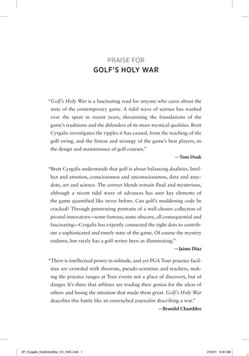 Golf's Holy War: The Battle for the Soul of a Game in an Age of Science