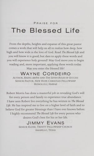 The Blessed Life:  The Simple Secret of Achieving Guaranteed Financial Results