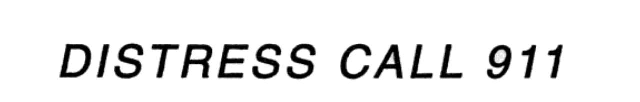 WORTH DYING FOR: DISTRESS CALL 911 #4