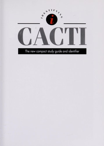 Identifying Guide of Cacti