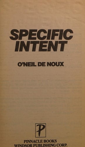 Specific Intent