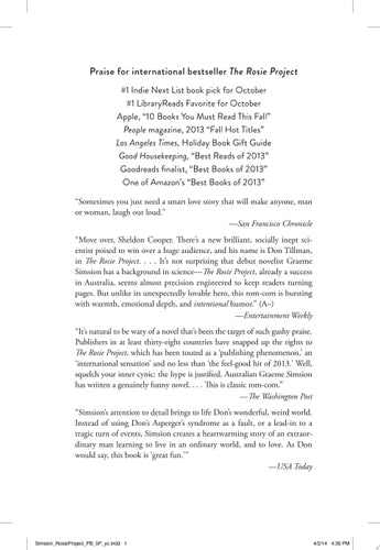 The Rosie Project: A Novel