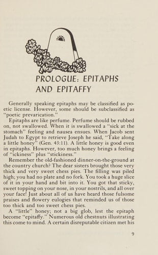 Epitaphs for eager preachers
