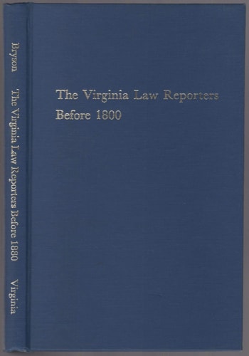 The Virginia law reporters before 1880