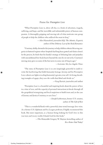 Preemptive Love: Pursuing Peace One Heart at a Time