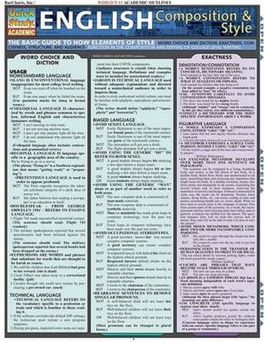 English Composition & Style (Quickstudy Reference Guides - Academic)