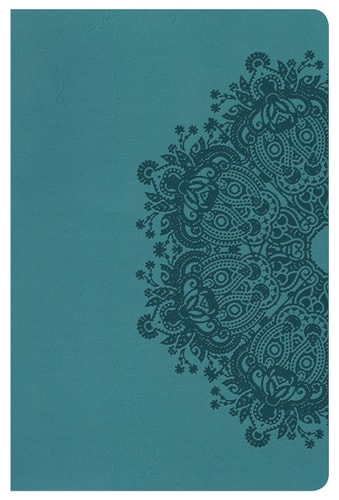 HCSB Ultrathin Reference Bible, Teal LeatherTouch