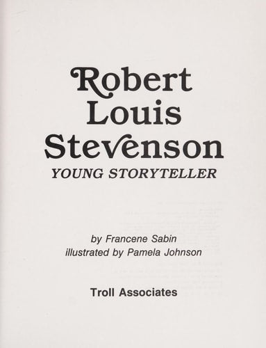 Robert Louis Stevenson: Young Storyteller