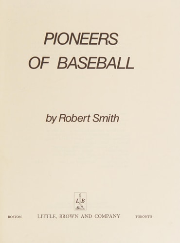 Pioneers of baseball