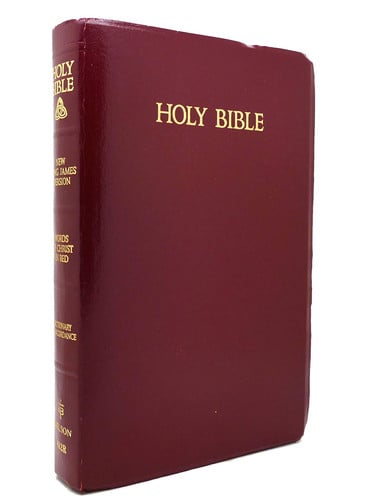 Bible KJV Child Burgundy Zip O-Wrap