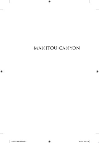 Manitou Canyon A Novel