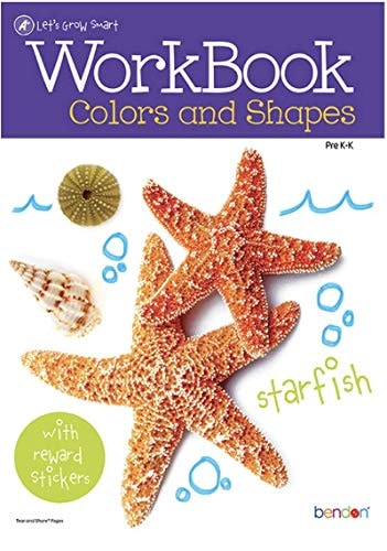 Let's Grow Smart Colors And Shapes Workbook Pre-K Ages 3-5