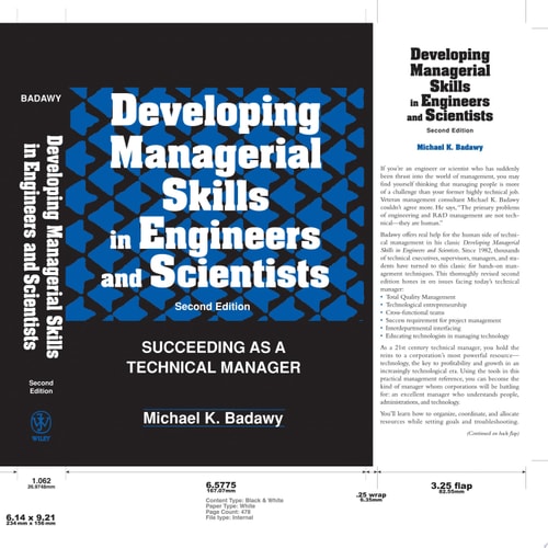 Developing Managerial Skills in Engineers and Scientists: Succeeding as a Technical Manager