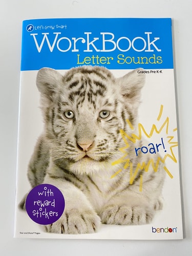 A+ Let's Grow Smart WorkBook Letter Sounds Grades Pre K -K