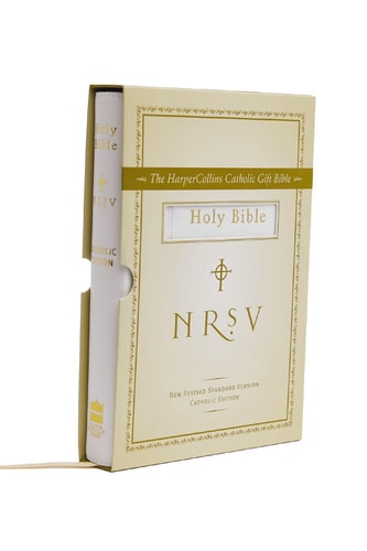 NRSV, The HarperCollins Catholic Gift Bible, Imitation Leather, White
