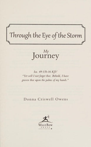 Through the Eye of the Storm: My Journey