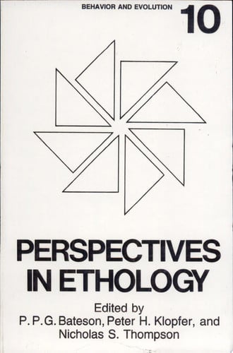 Perspectives in Ethology: Volume 10: Behavior and Evolution