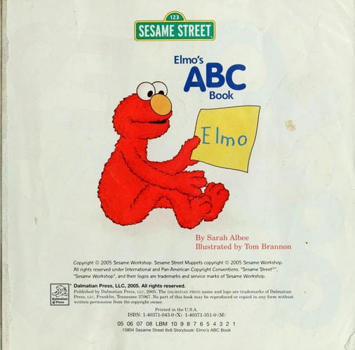 Elmo's ABC Book (Pictureback(R).)
