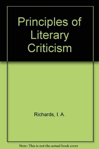 Principles of Literary Criticism