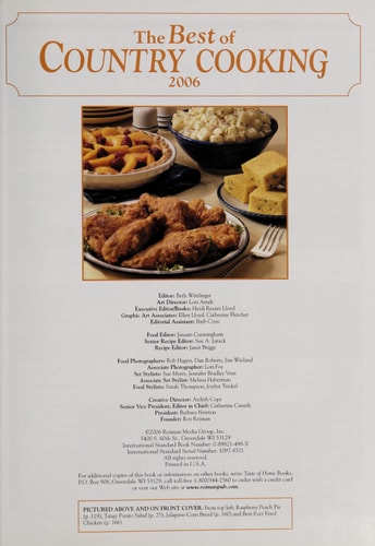 Best of Country Cooking 2006 (TASTE OF HOME BOOKS)
