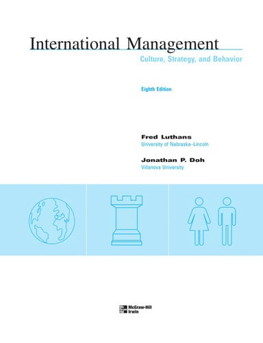 international Management Culture, Strategy, and Behavior